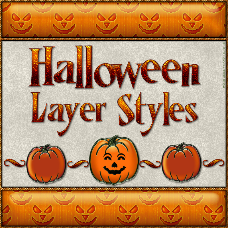 Halloween Layer Styles by N/A