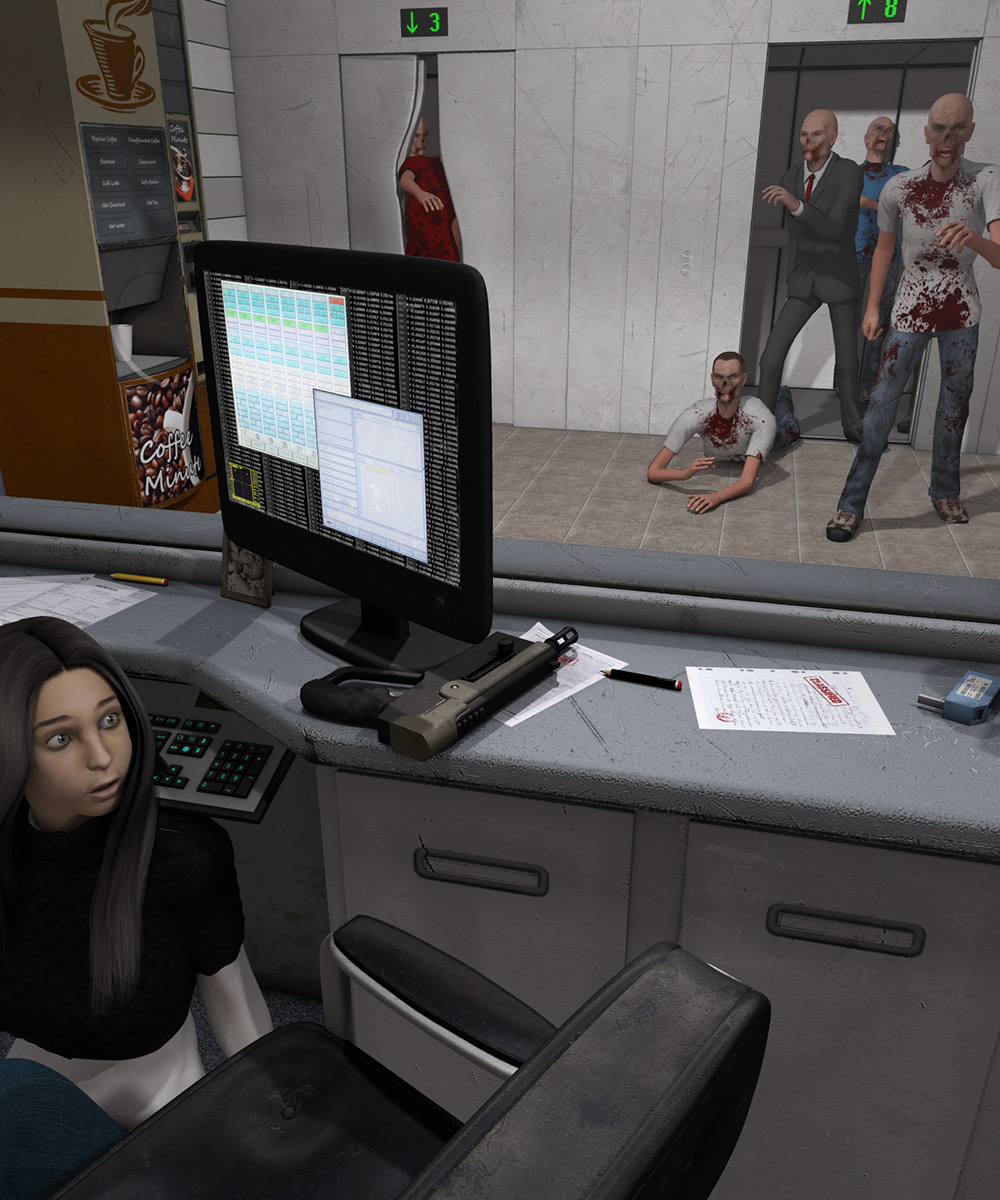 Z-Invasion! Security Office by N/A