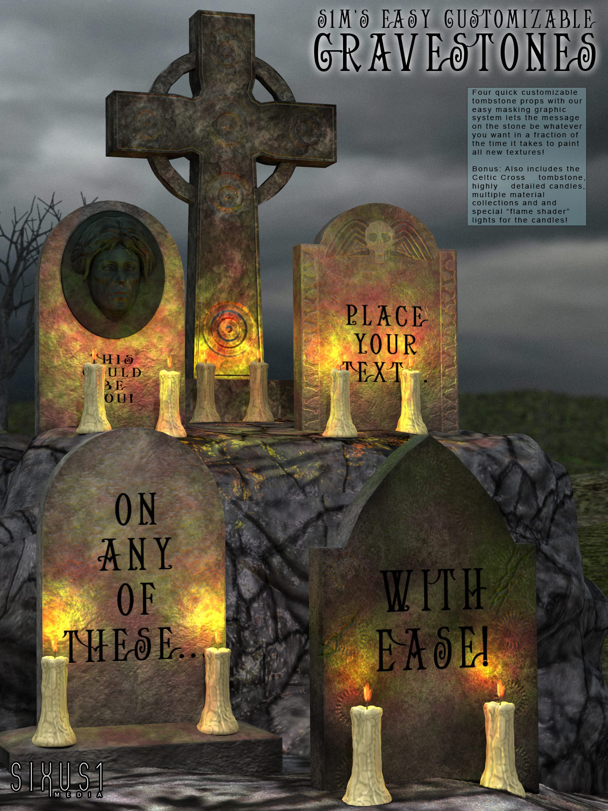 S1M Halloween: Gravestones by N/A