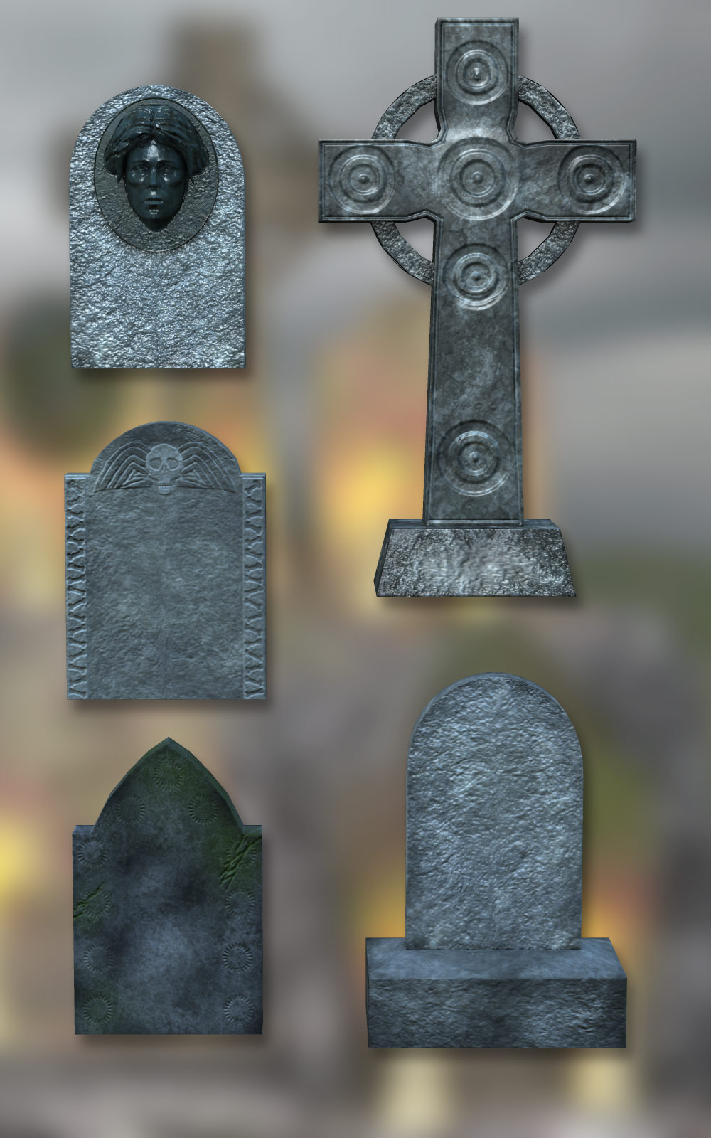 S1M Halloween: Gravestones by N/A