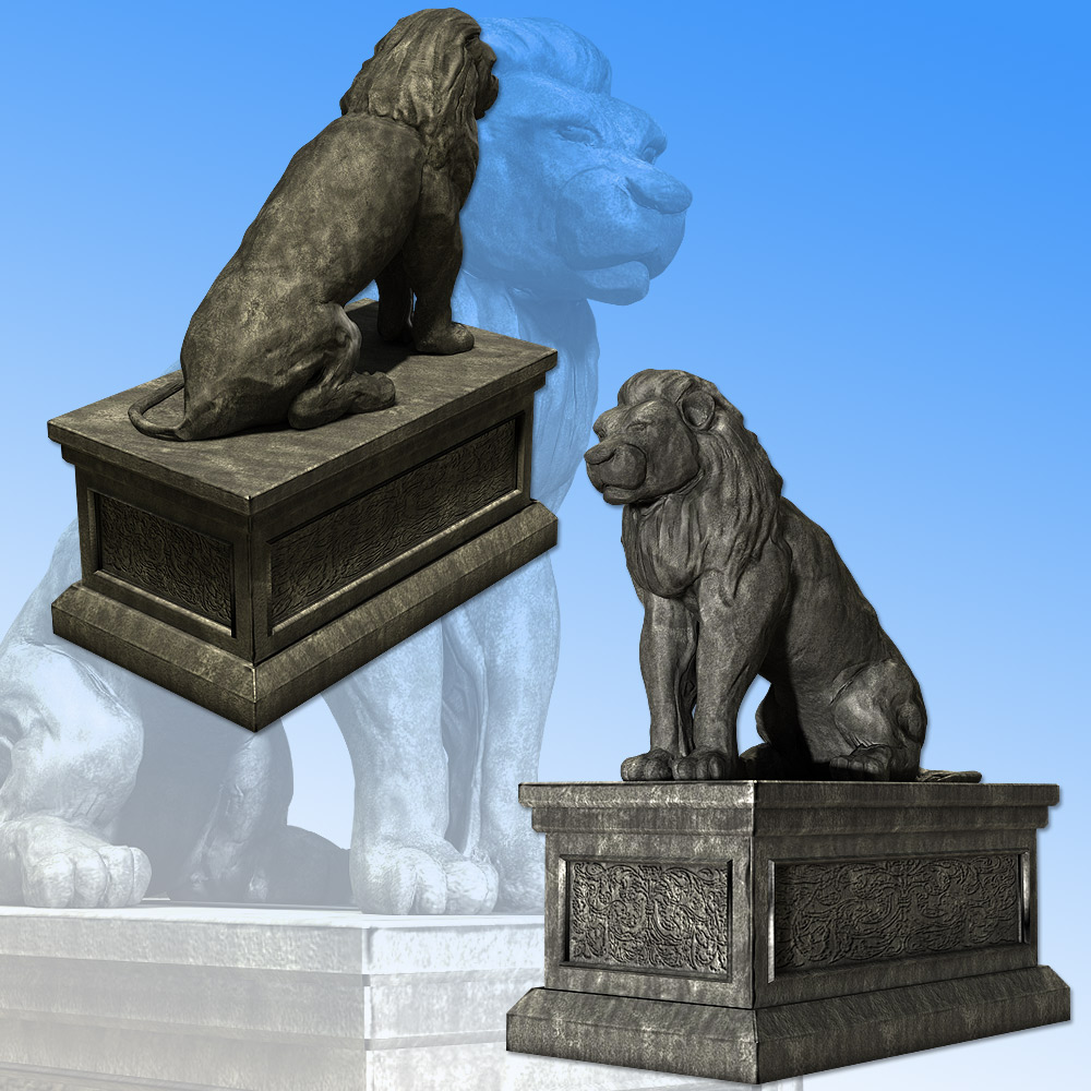 Lion Statue by N/A