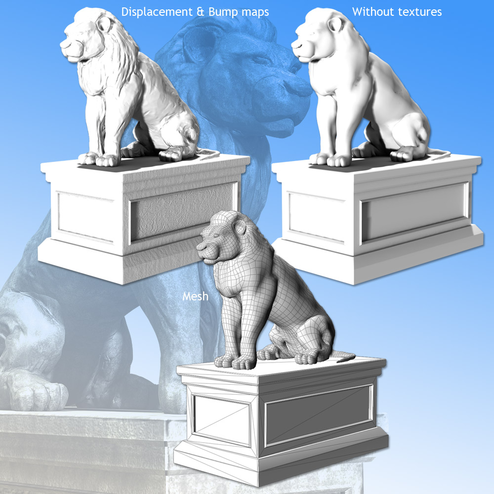 Lion Statue by N/A