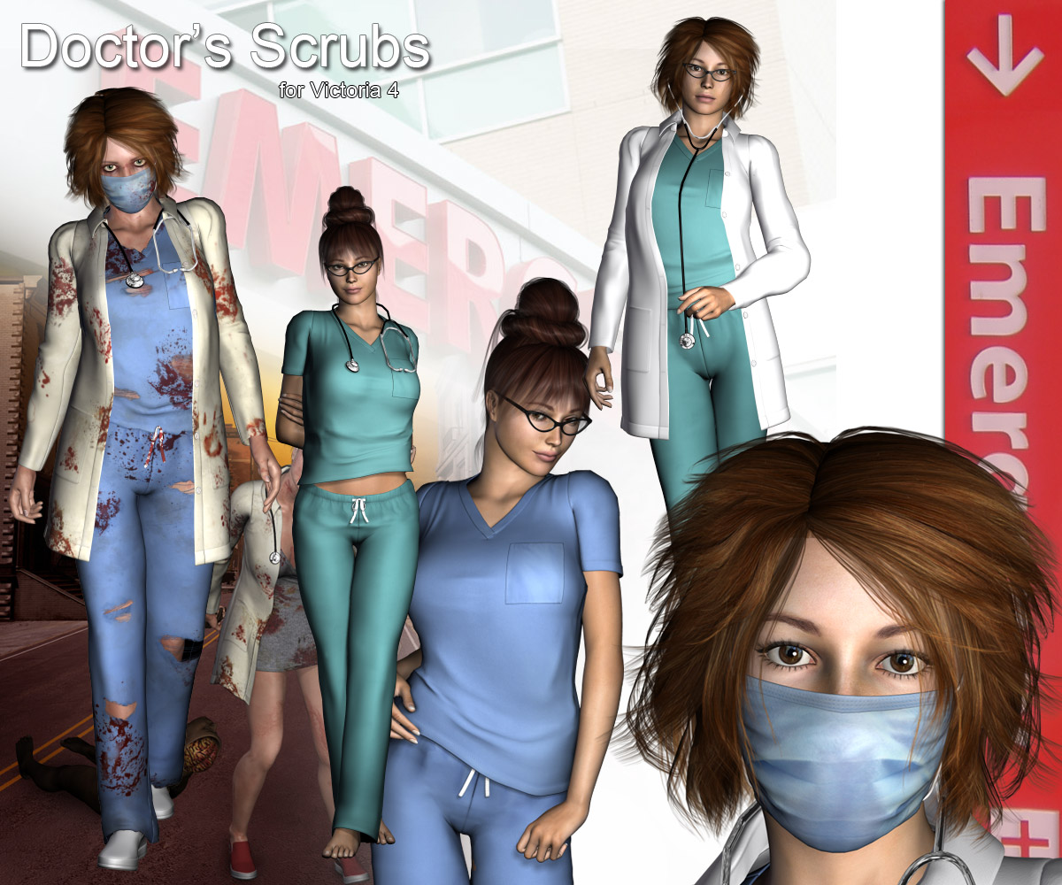 Doctor's Scrubs V4, A4, G4 by N/A