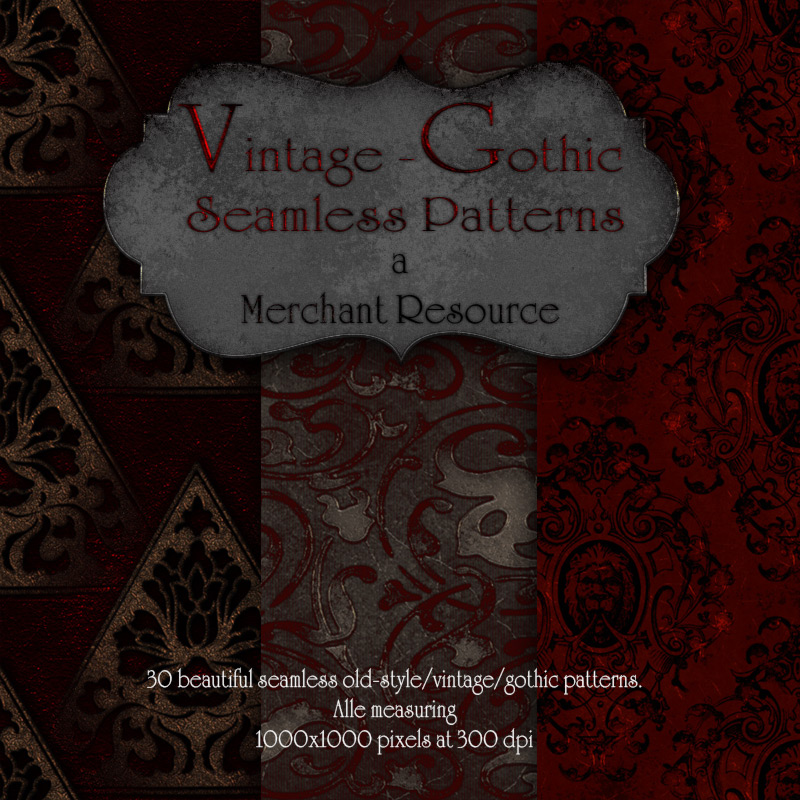 Merchant Resource - Vintage-Gothic Patterns by N/A