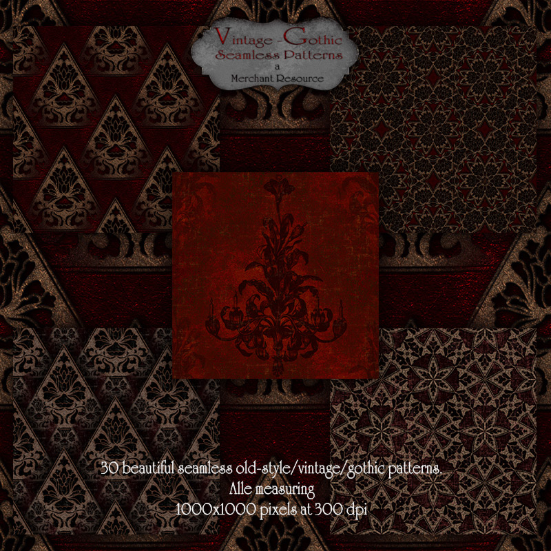 Merchant Resource - Vintage-Gothic Patterns by N/A