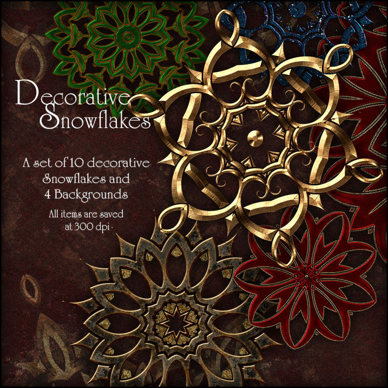 Decorative Snowflakes by N/A