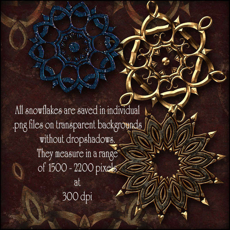 Decorative Snowflakes by N/A