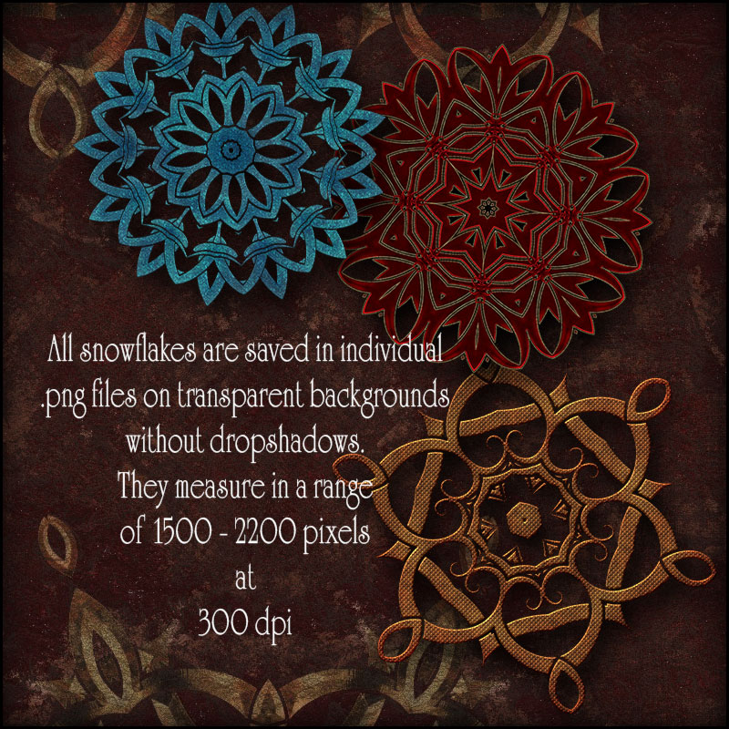 Decorative Snowflakes by N/A