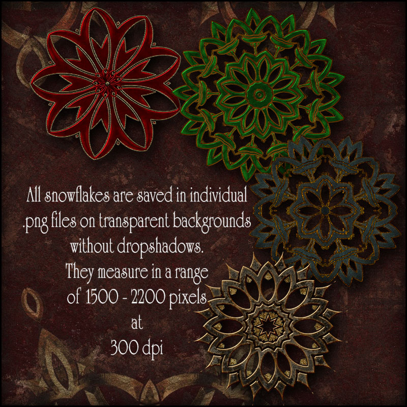 Decorative Snowflakes by N/A