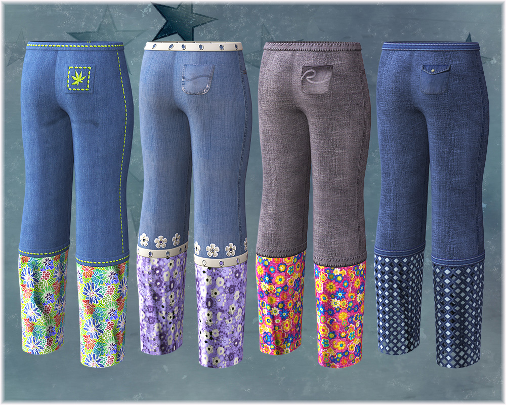 70s Bell Bottom Jeans for Genesis by N/A