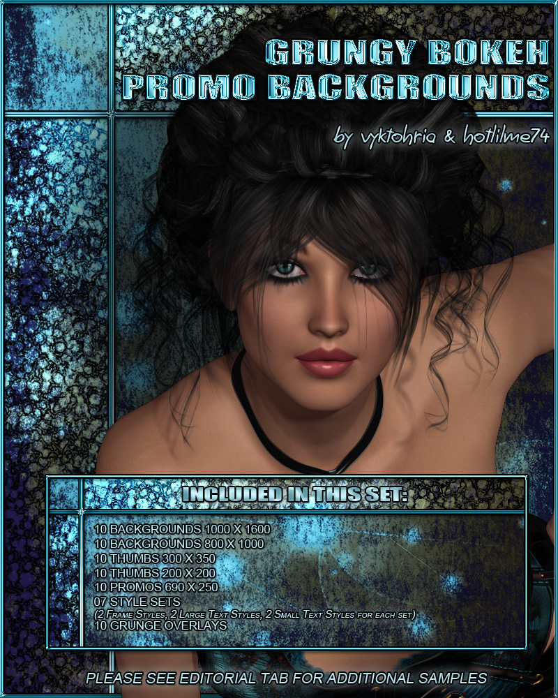 VYKHLM_Grungy Bokeh Promo Backgrounds by N/A