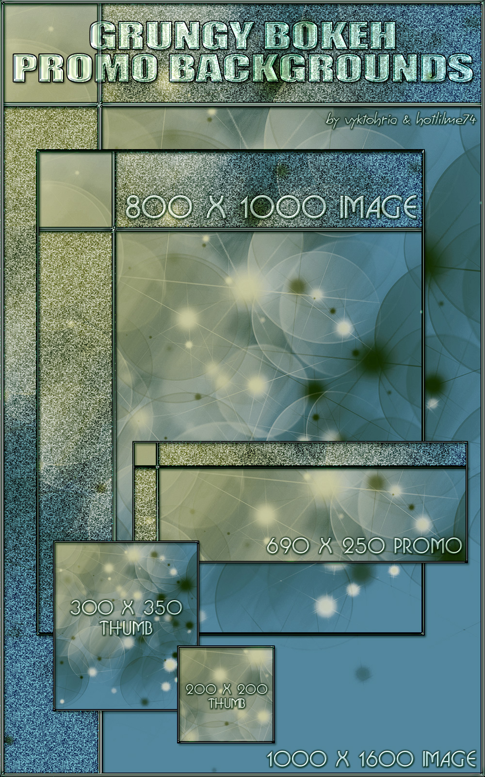 VYKHLM_Grungy Bokeh Promo Backgrounds by N/A