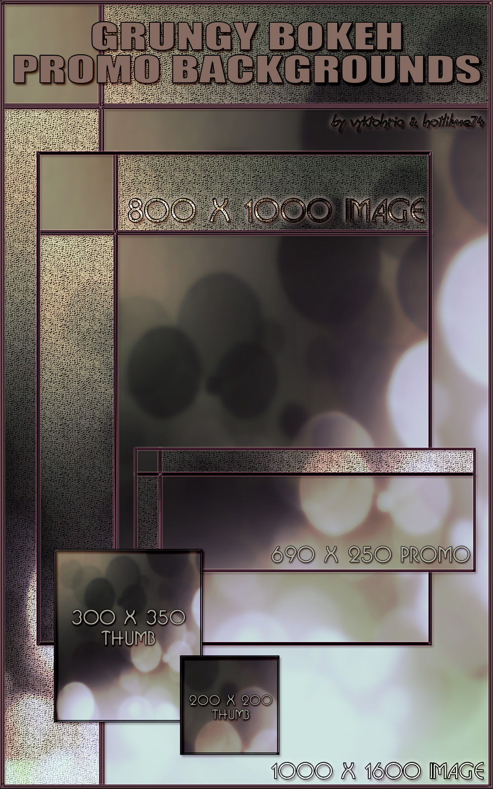 VYKHLM_Grungy Bokeh Promo Backgrounds by N/A