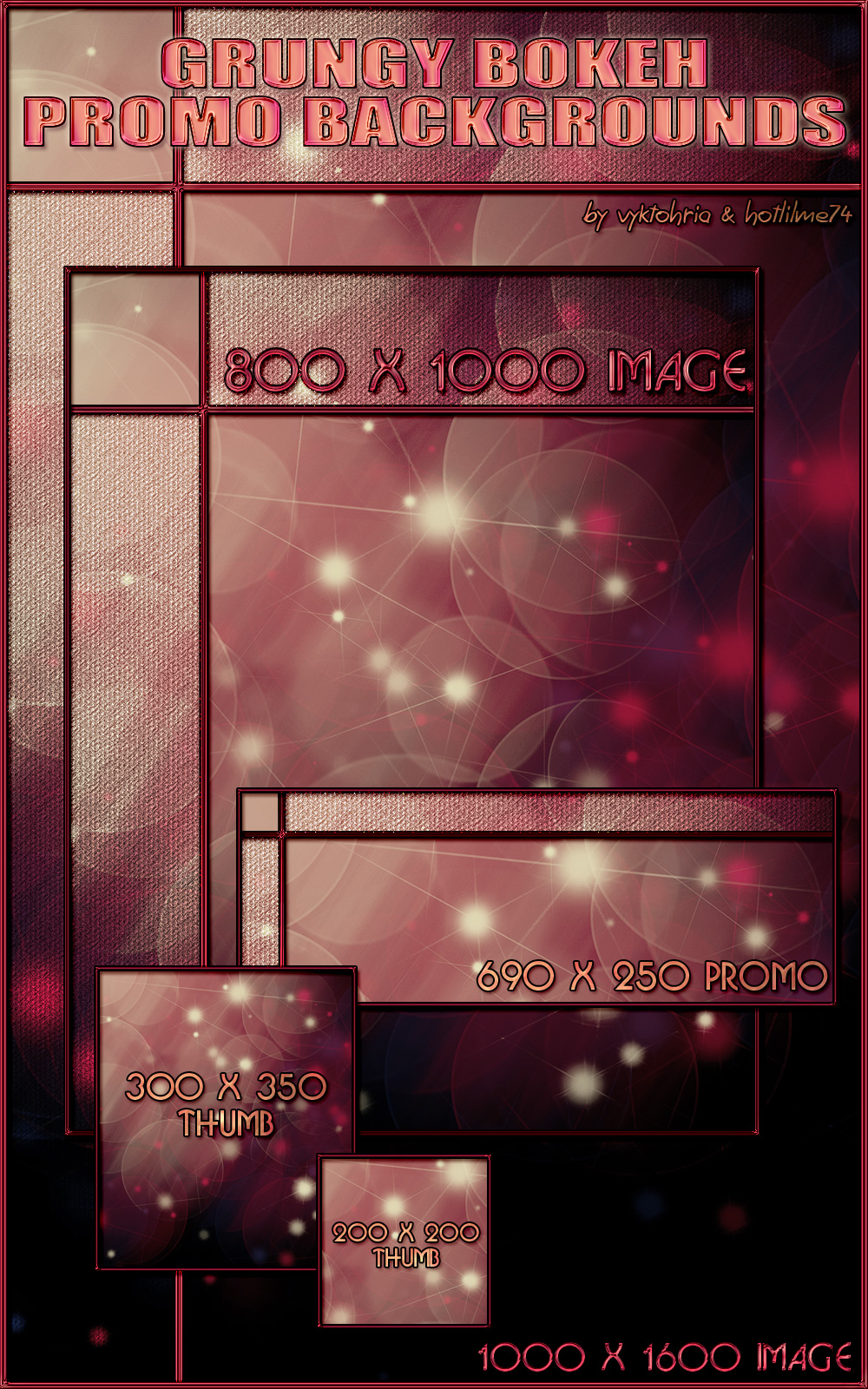 VYKHLM_Grungy Bokeh Promo Backgrounds by N/A