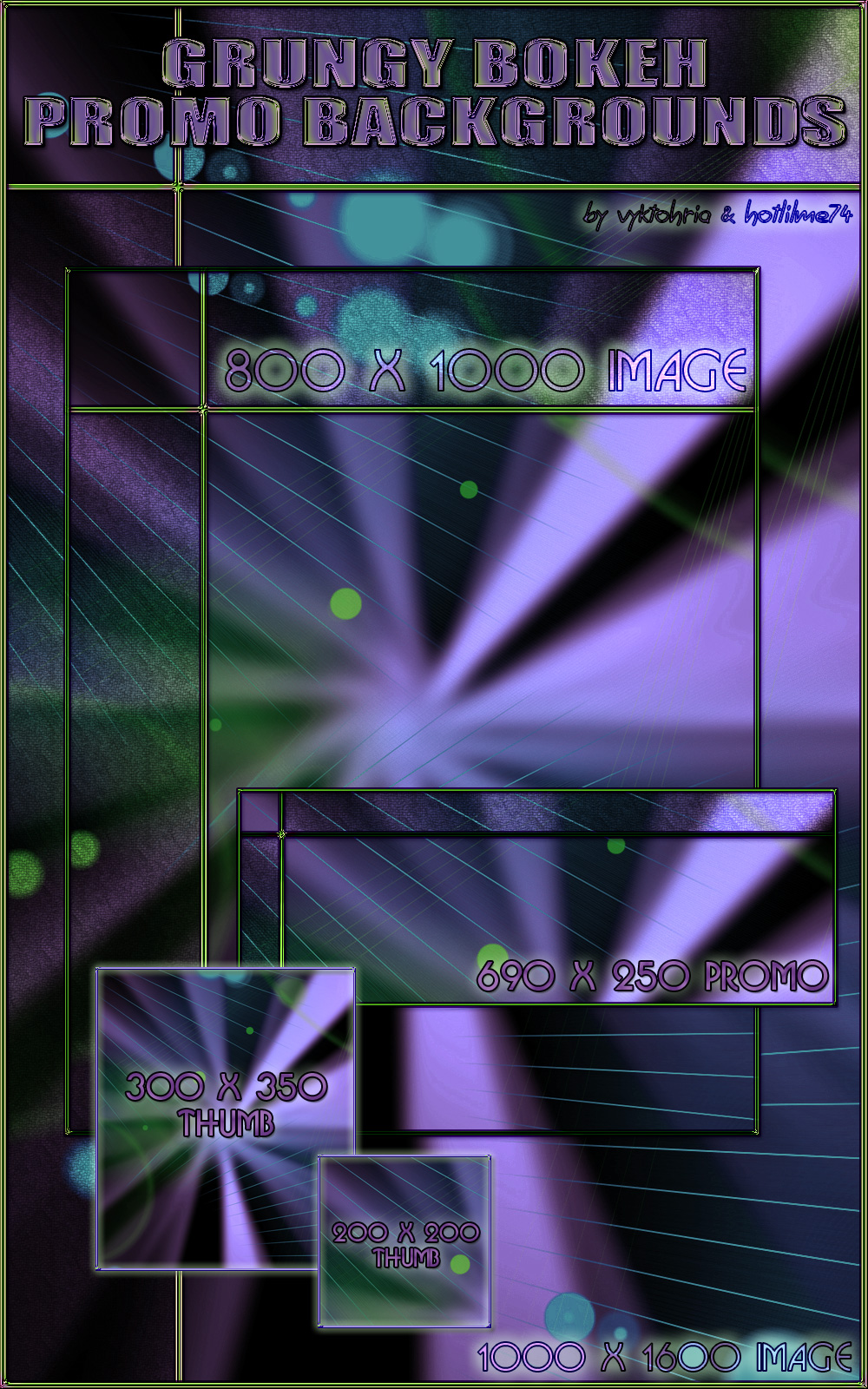 VYKHLM_Grungy Bokeh Promo Backgrounds by N/A