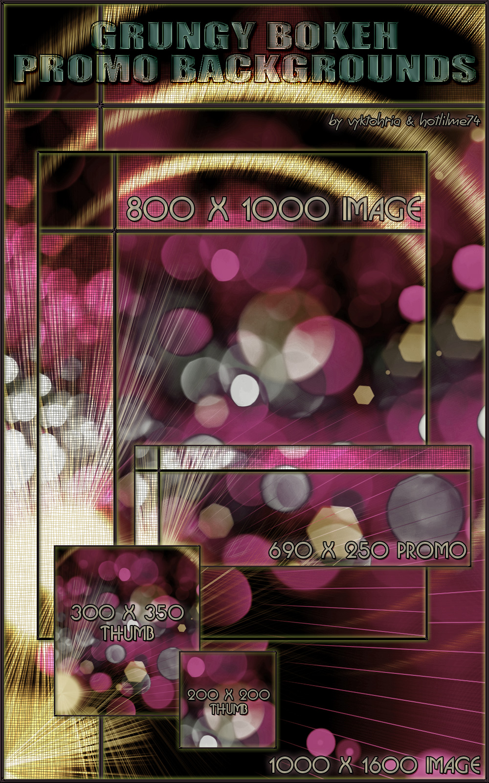 VYKHLM_Grungy Bokeh Promo Backgrounds by N/A