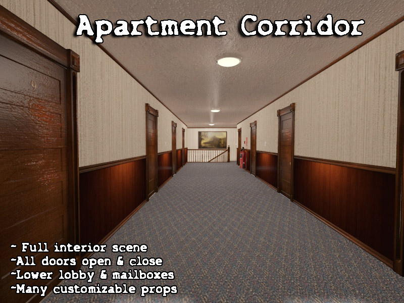Apartment Corridor by N/A