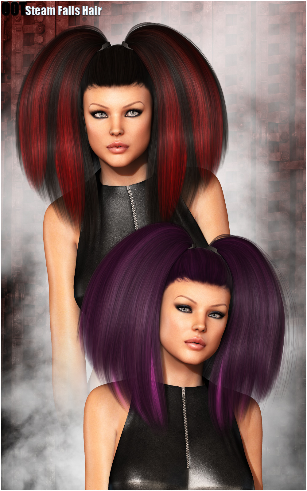 Steam Falls Hair and OOT Hairblending by N/A