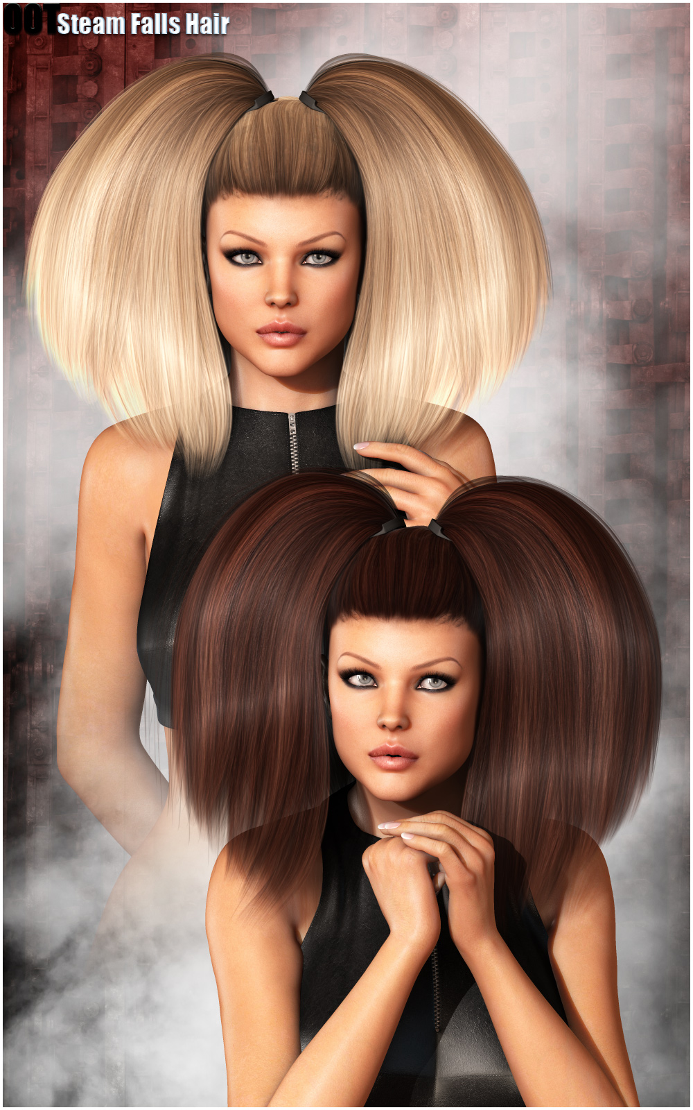 Steam Falls Hair and OOT Hairblending by N/A