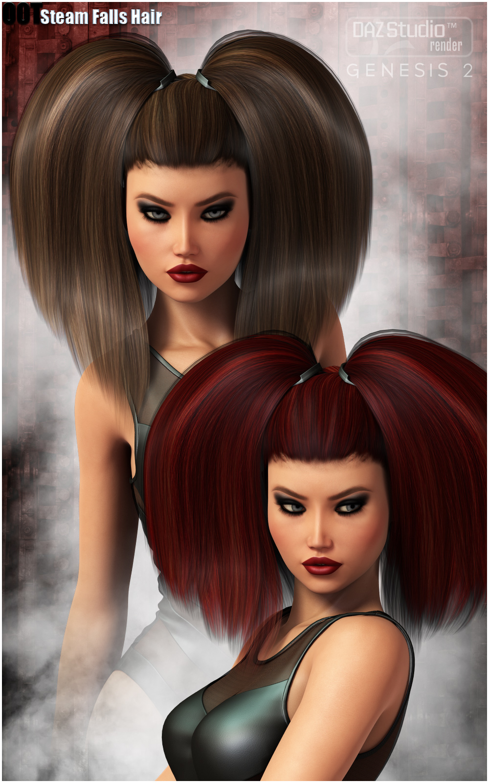 Steam Falls Hair and OOT Hairblending by N/A
