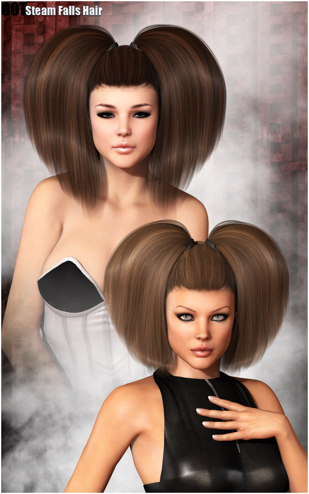 Steam Falls Hair and OOT Hairblending by N/A