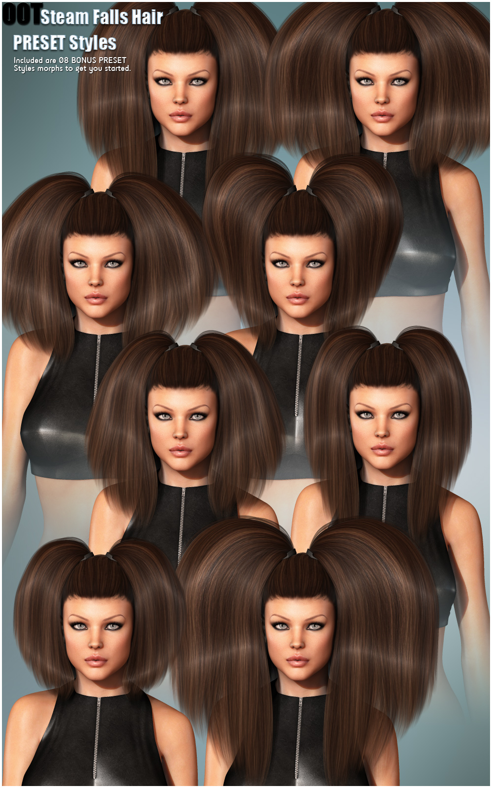 Steam Falls Hair and OOT Hairblending by N/A