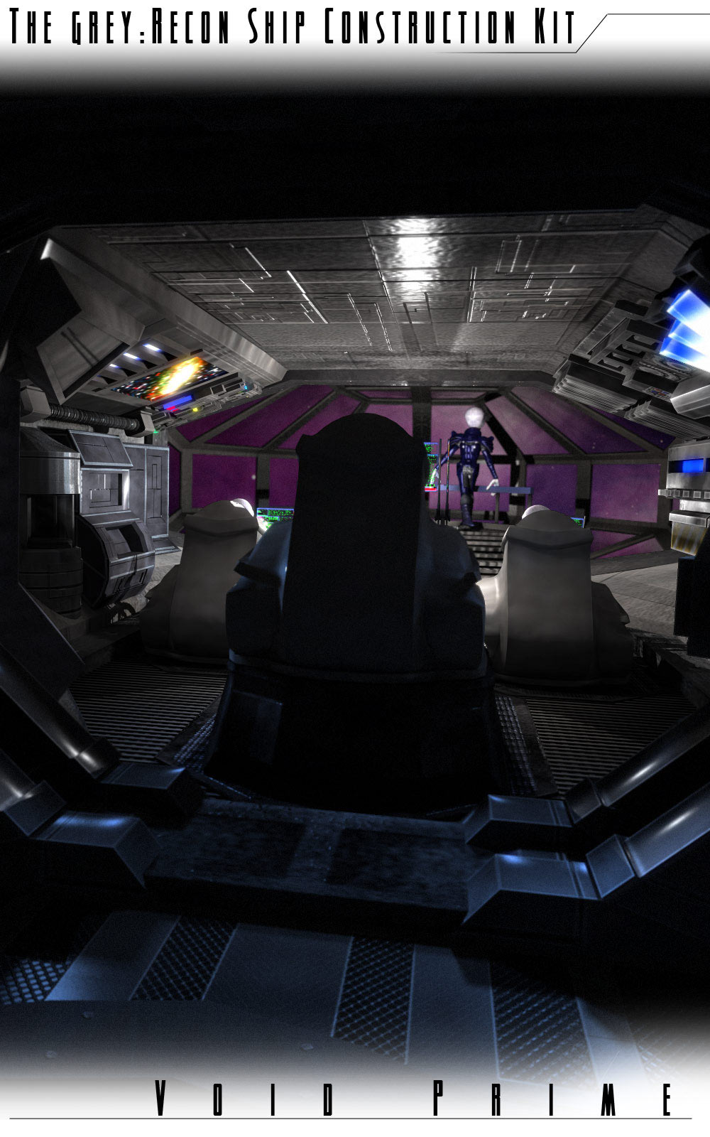 Void Prime: Grey Alien Recon Ship Construction Kit by N/A