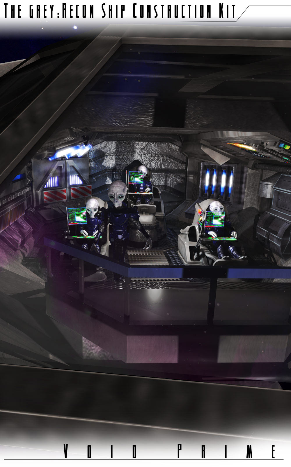 Void Prime: Grey Alien Recon Ship Construction Kit by N/A