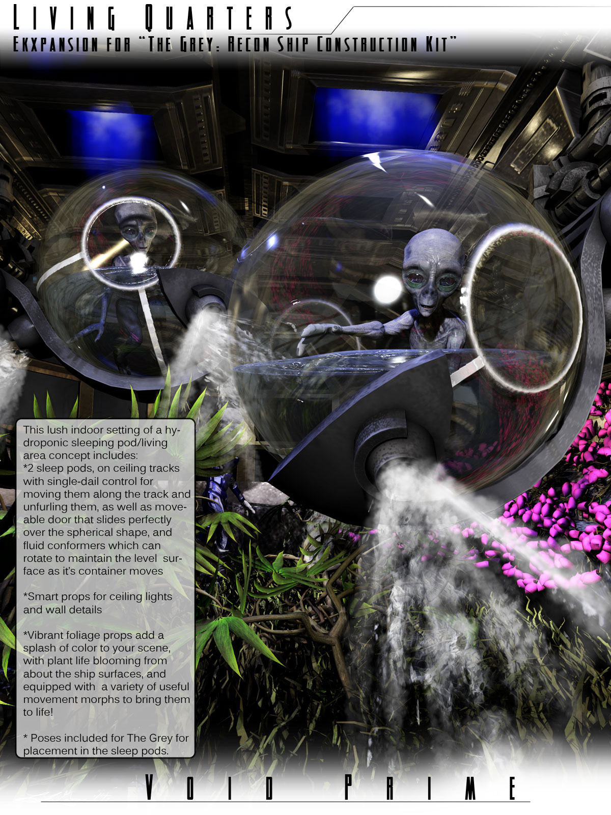 Void Prime: Grey Alien Recon Ship Construction Kit - Living Quarters by N/A