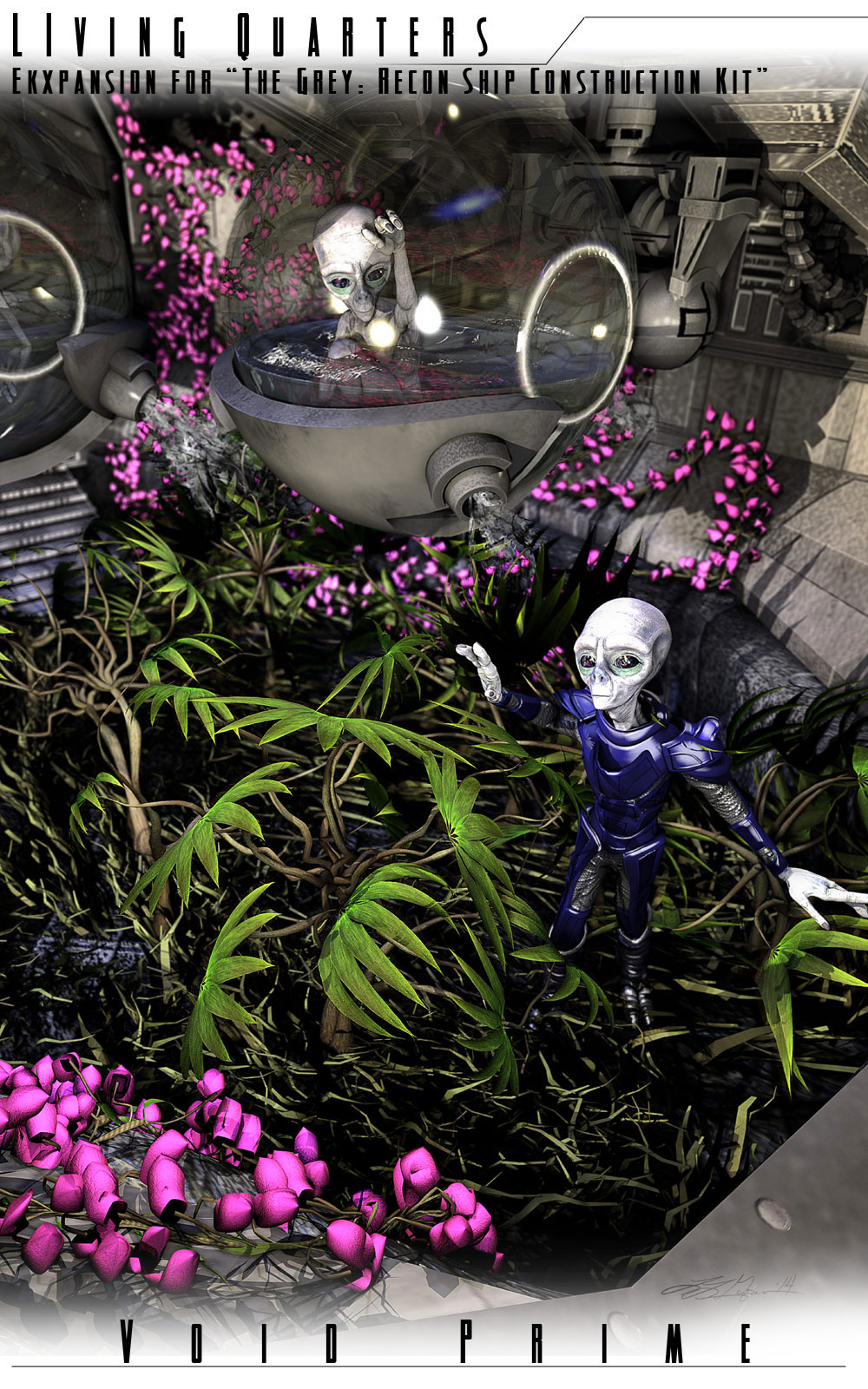 Void Prime: Grey Alien Recon Ship Construction Kit - Living Quarters by N/A