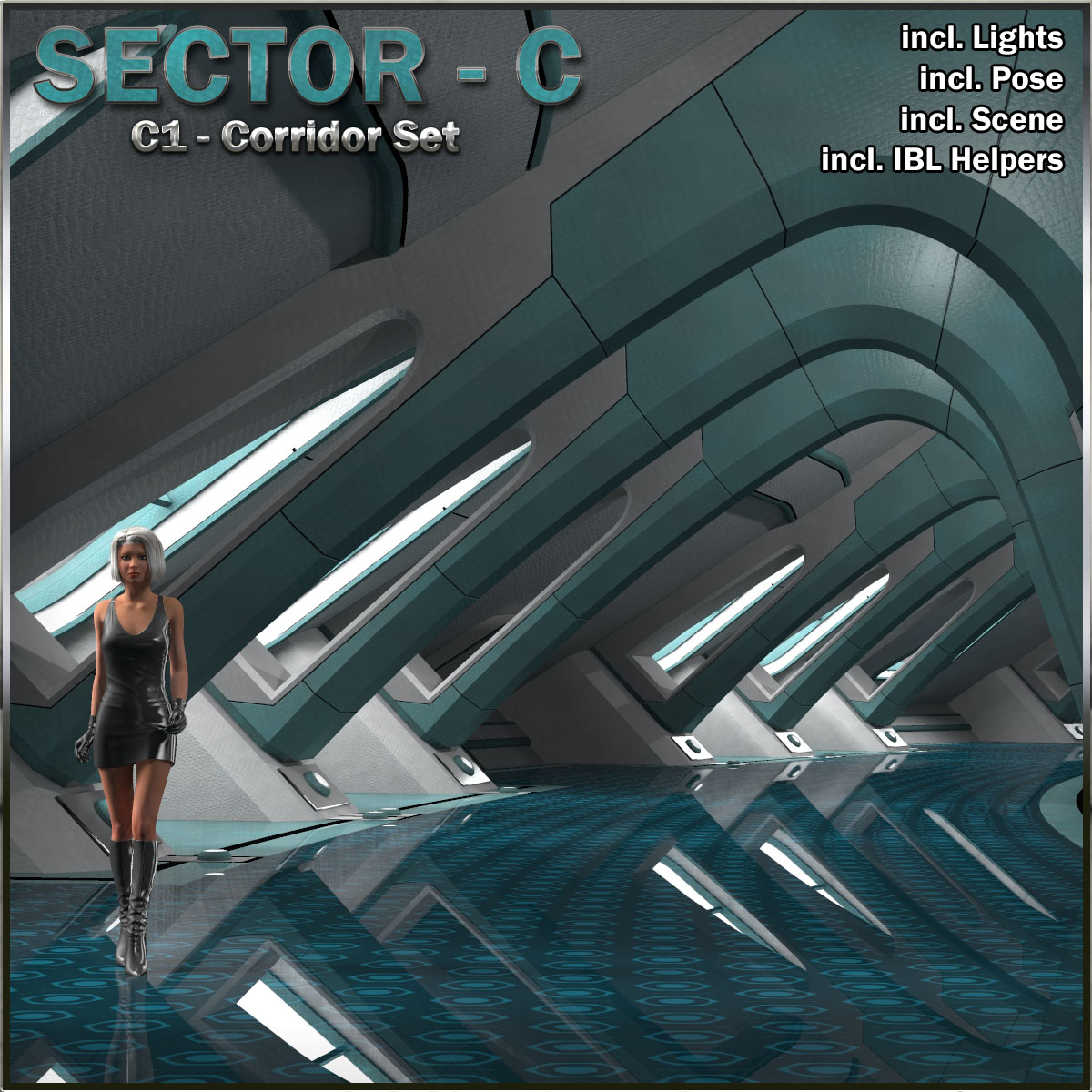 Ship Elements C1: Corridor Set by N/A