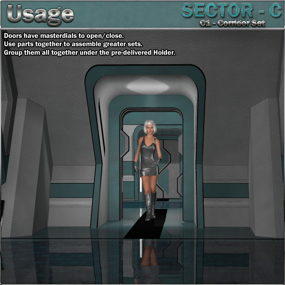 Ship Elements C1: Corridor Set by N/A