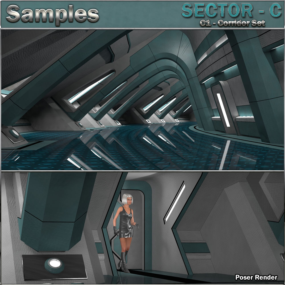 Ship Elements C1: Corridor Set by N/A