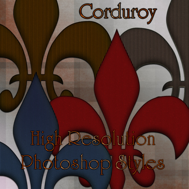 Corduroy Photoshop Styles by N/A