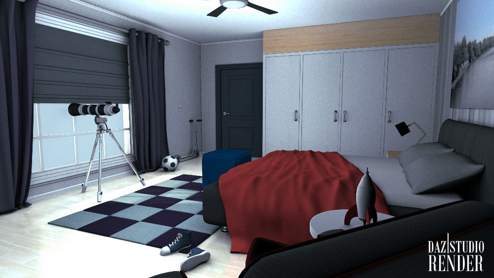 Teen Boys Bedroom by N/A