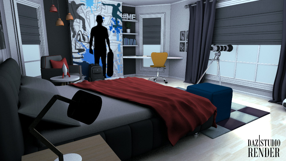 Teen Boys Bedroom by N/A