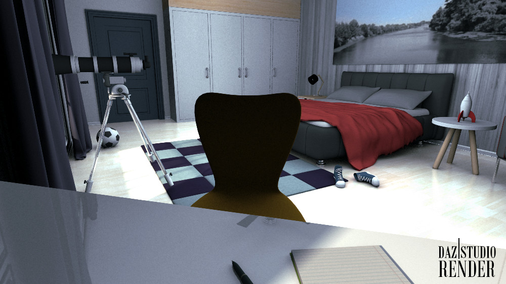 Teen Boys Bedroom by N/A