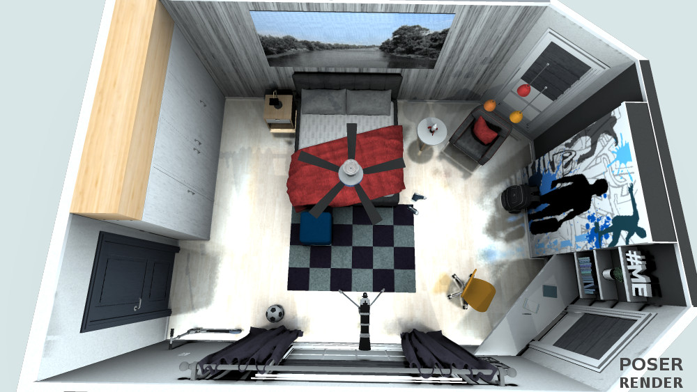 Teen Boys Bedroom by N/A