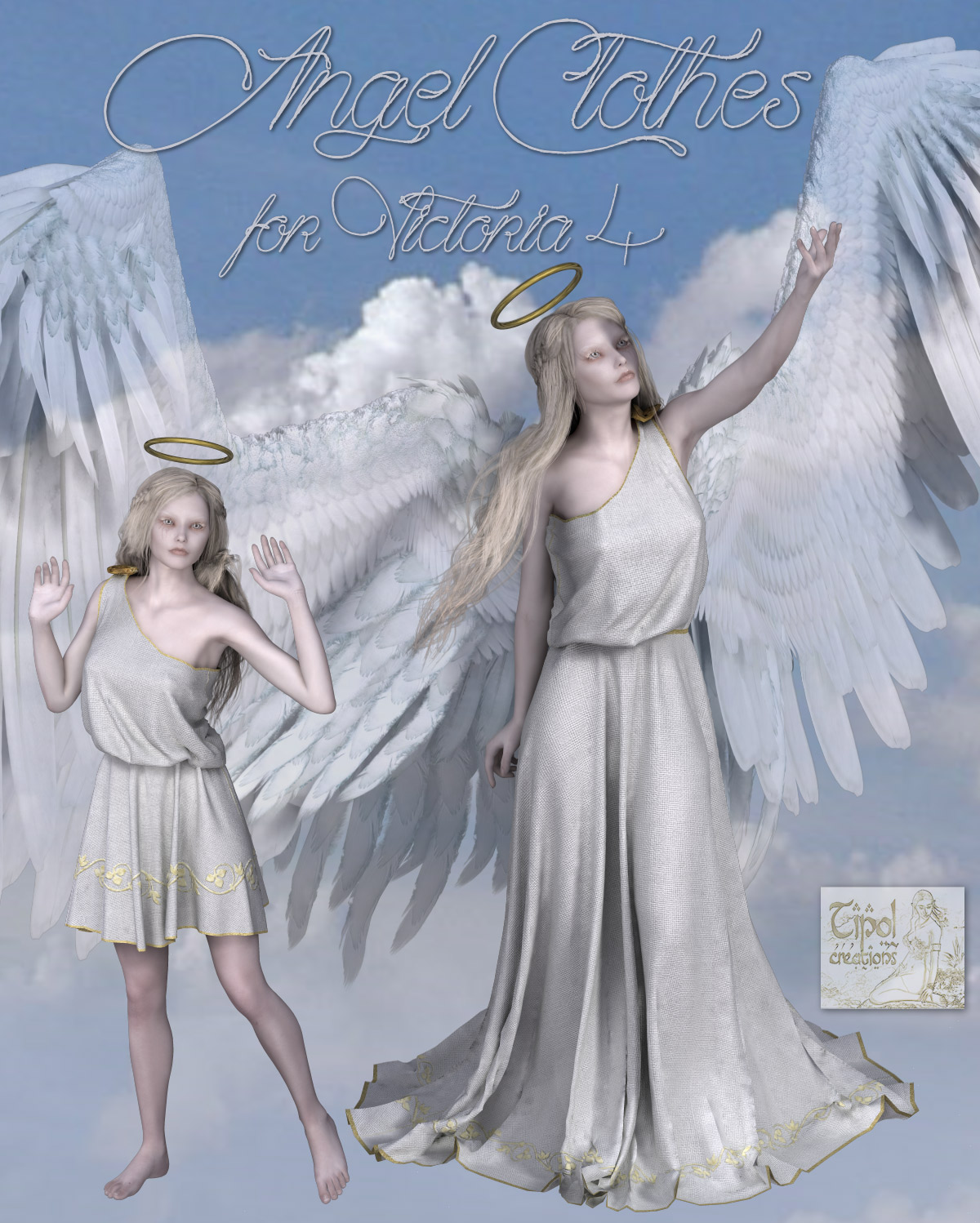 Angel Clothes for V4 by N/A