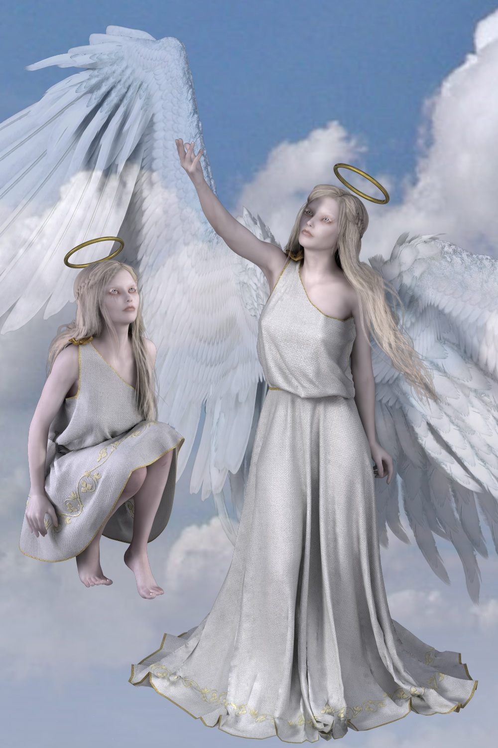 Angel Clothes for V4 by N/A