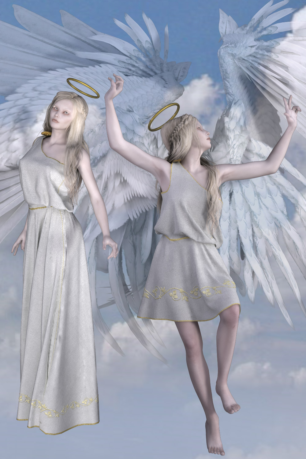 Angel Clothes for V4 by N/A
