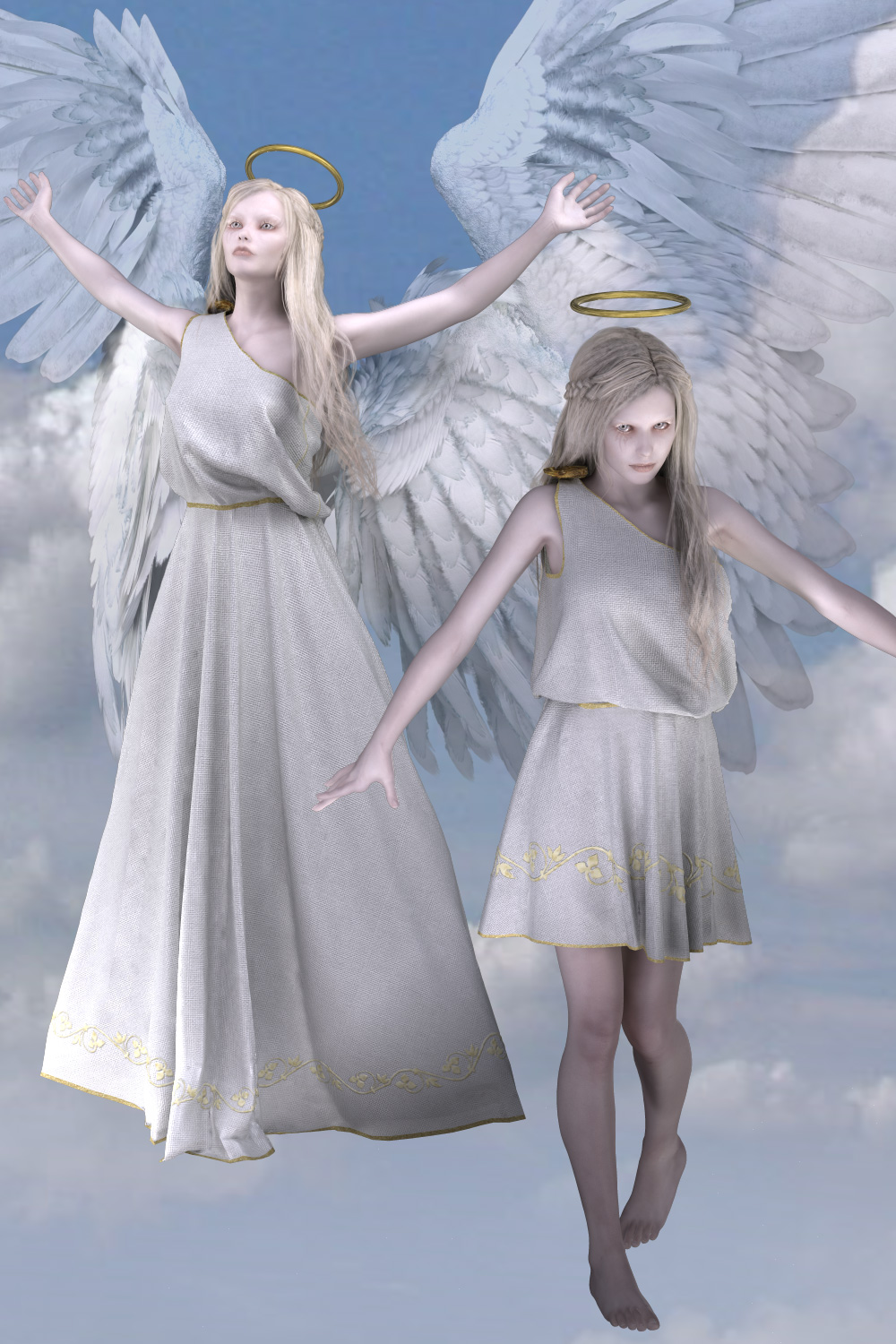 Angel Clothes for V4 by N/A