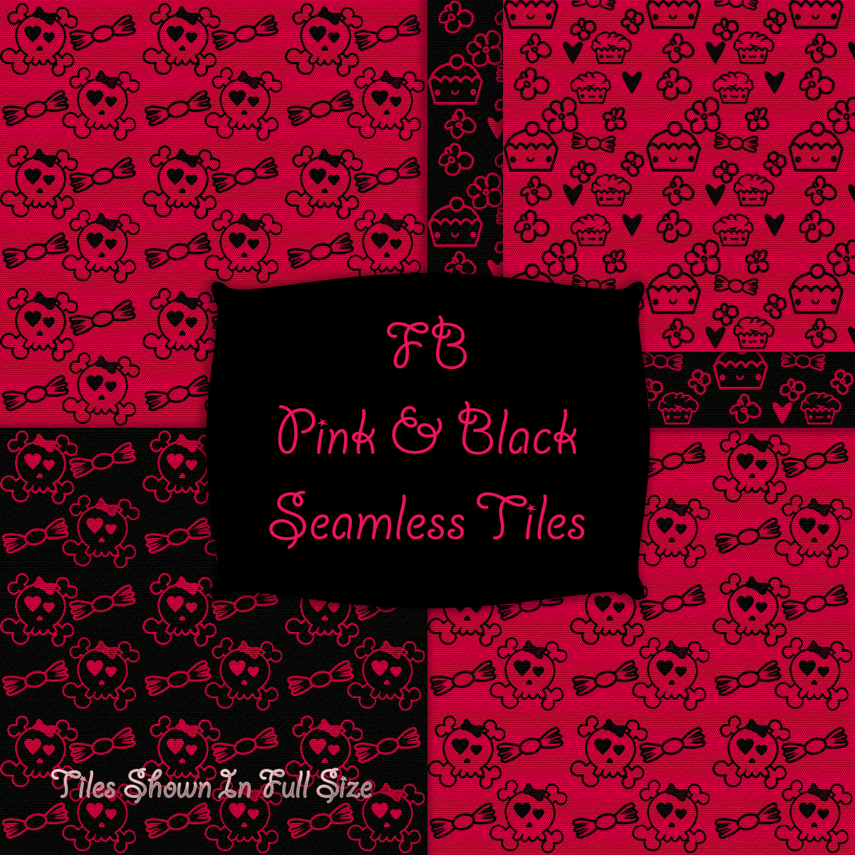 FB Pink And Black Seamless Tiles / Merchant Resource by N/A