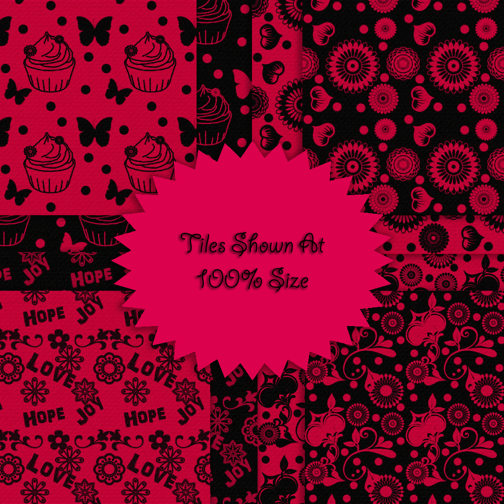 FB Pink And Black Seamless Tiles / Merchant Resource by N/A