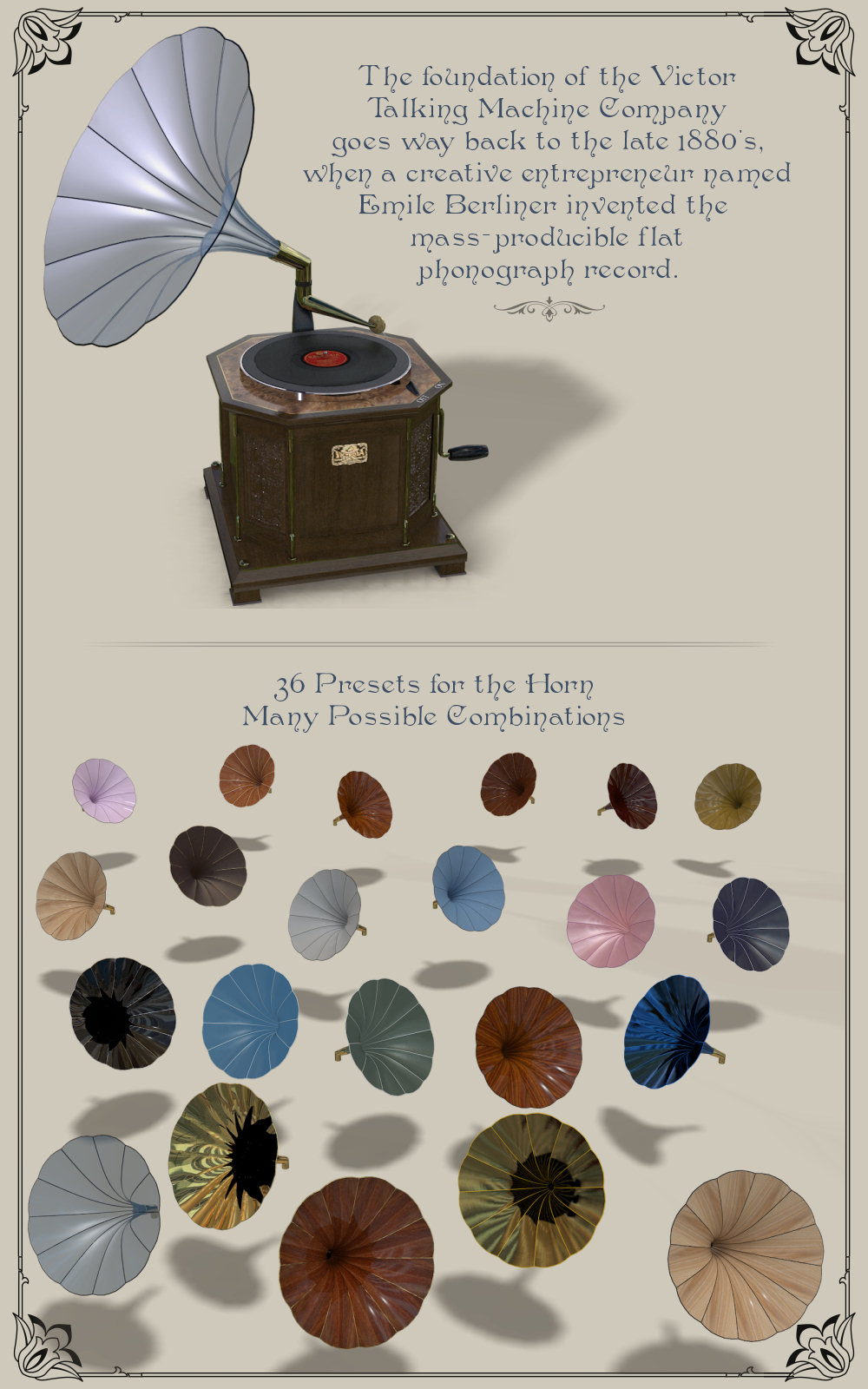 Country Home Victrola and Cabinet by N/A