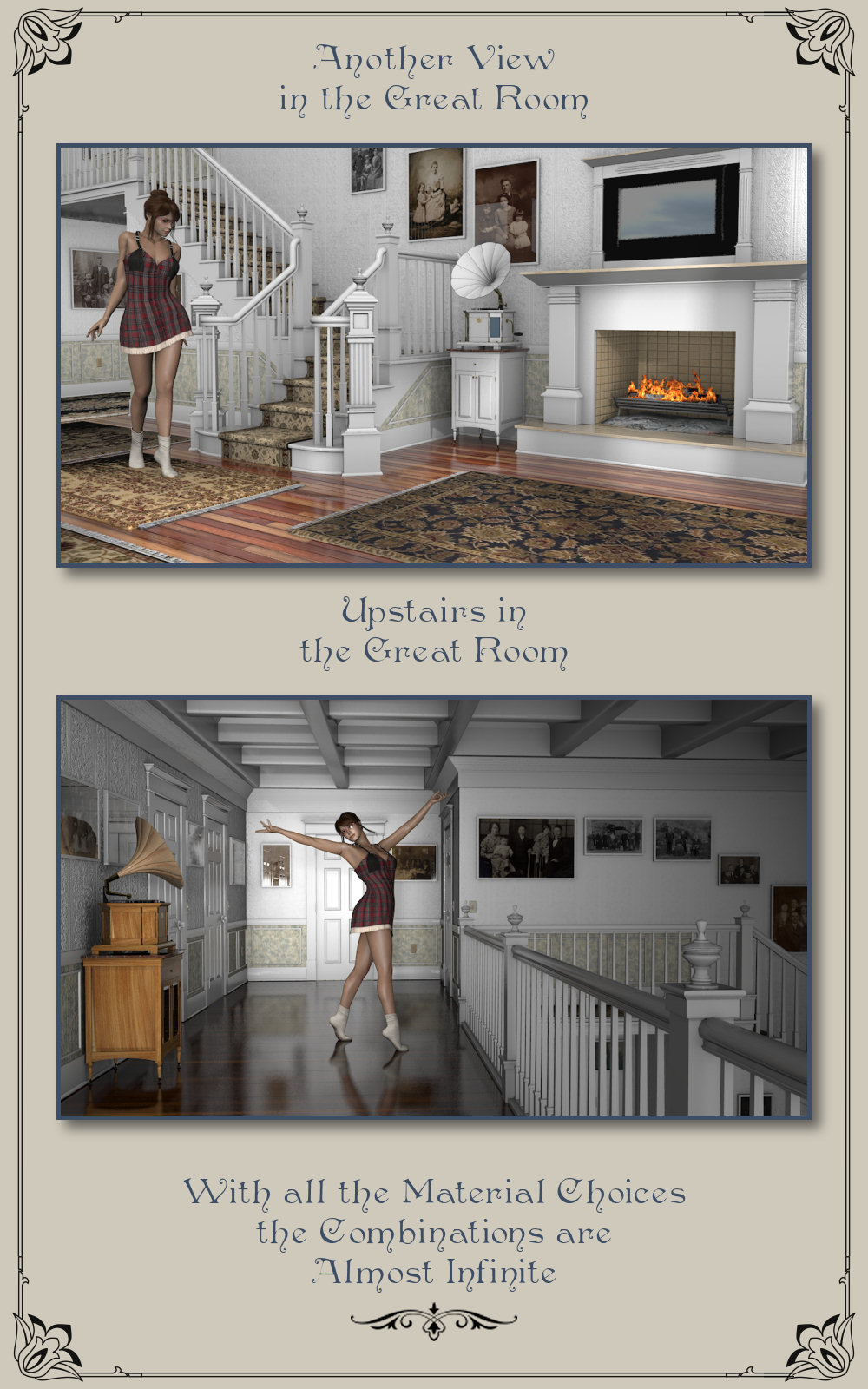 Country Home Victrola and Cabinet by N/A