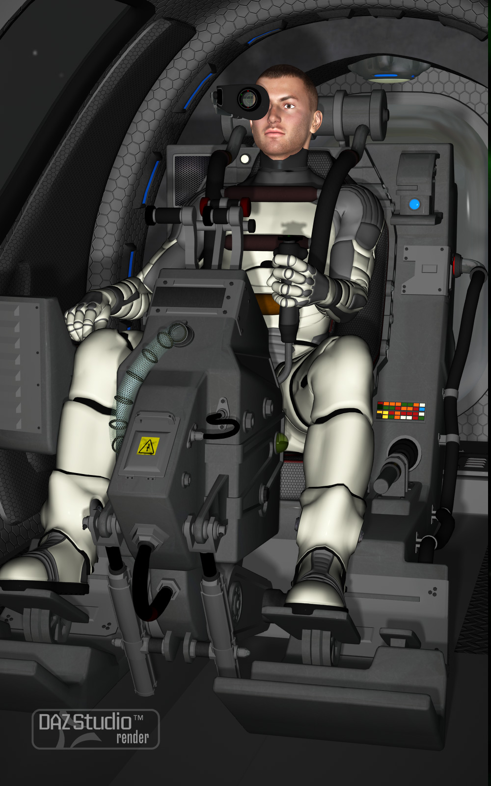 Scifi Fighter Craft Cockpit by N/A