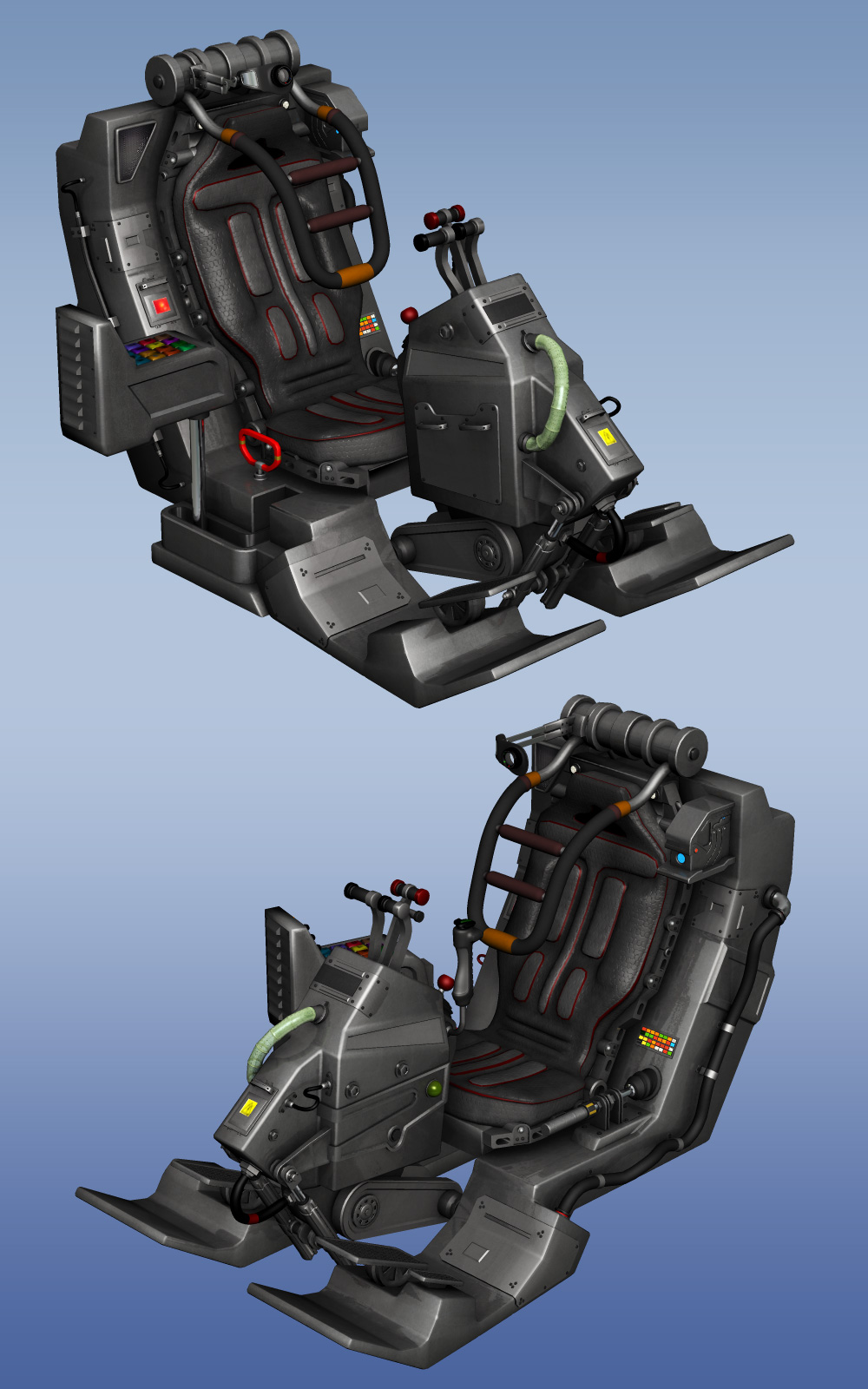 Scifi Fighter Craft Cockpit by N/A