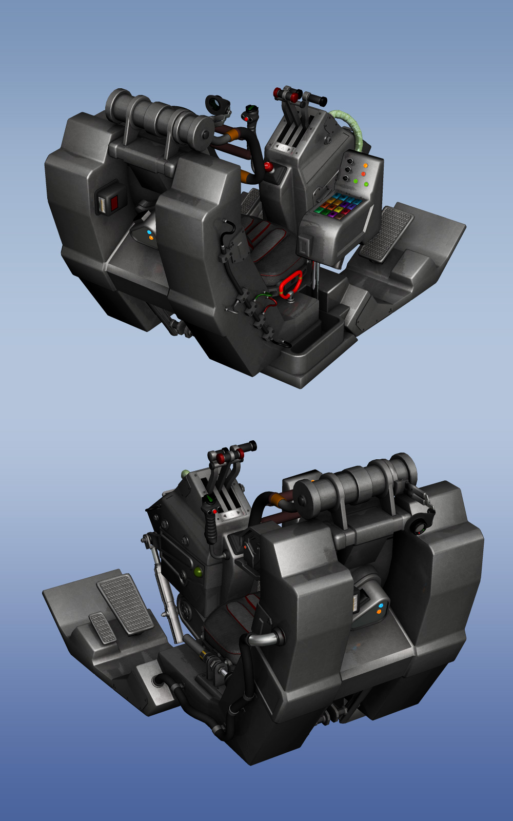 Scifi Fighter Craft Cockpit by N/A