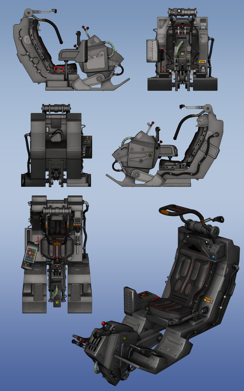Scifi Fighter Craft Cockpit by N/A